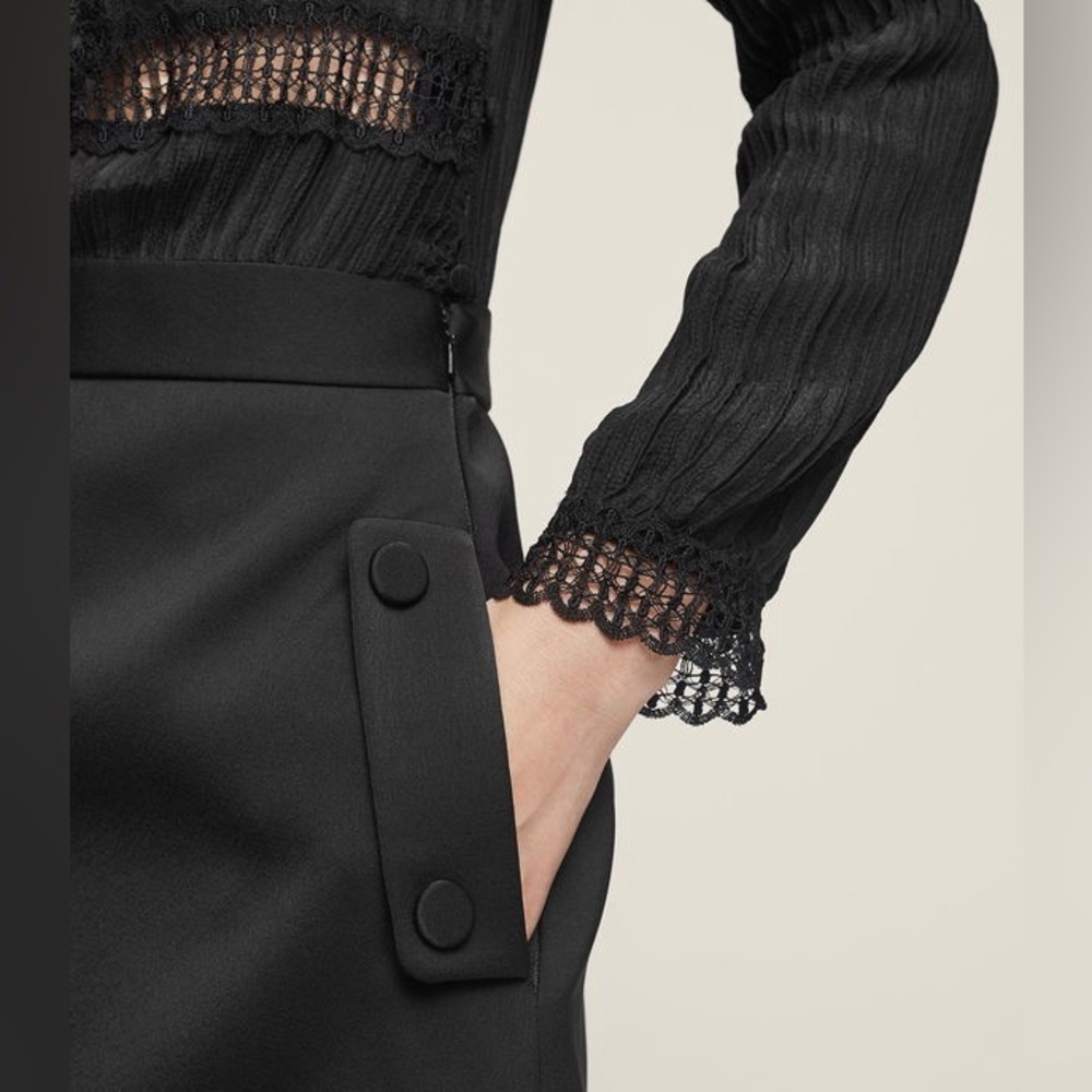 NWT Reiss Bruna Lace-Detail Dress - Picture 4 of 10